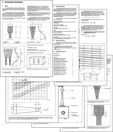Excerpts from the ZVEI handbook on ultrasonic plastic welding equipment design and manufacture